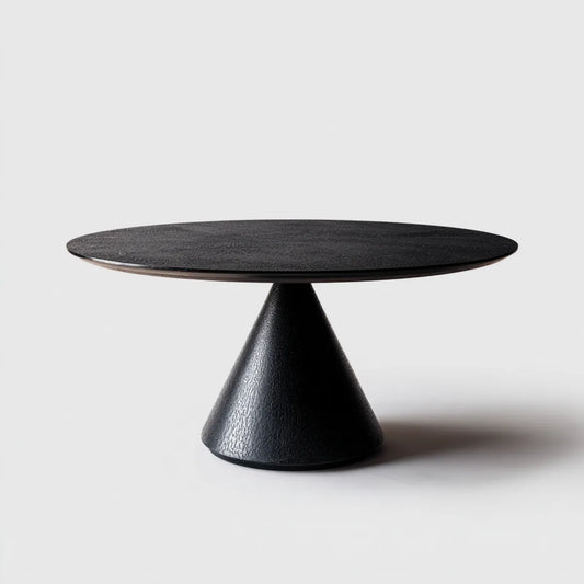Esstisch Schwarz Ø 120 cm MDF Rund 75 cm Höhe